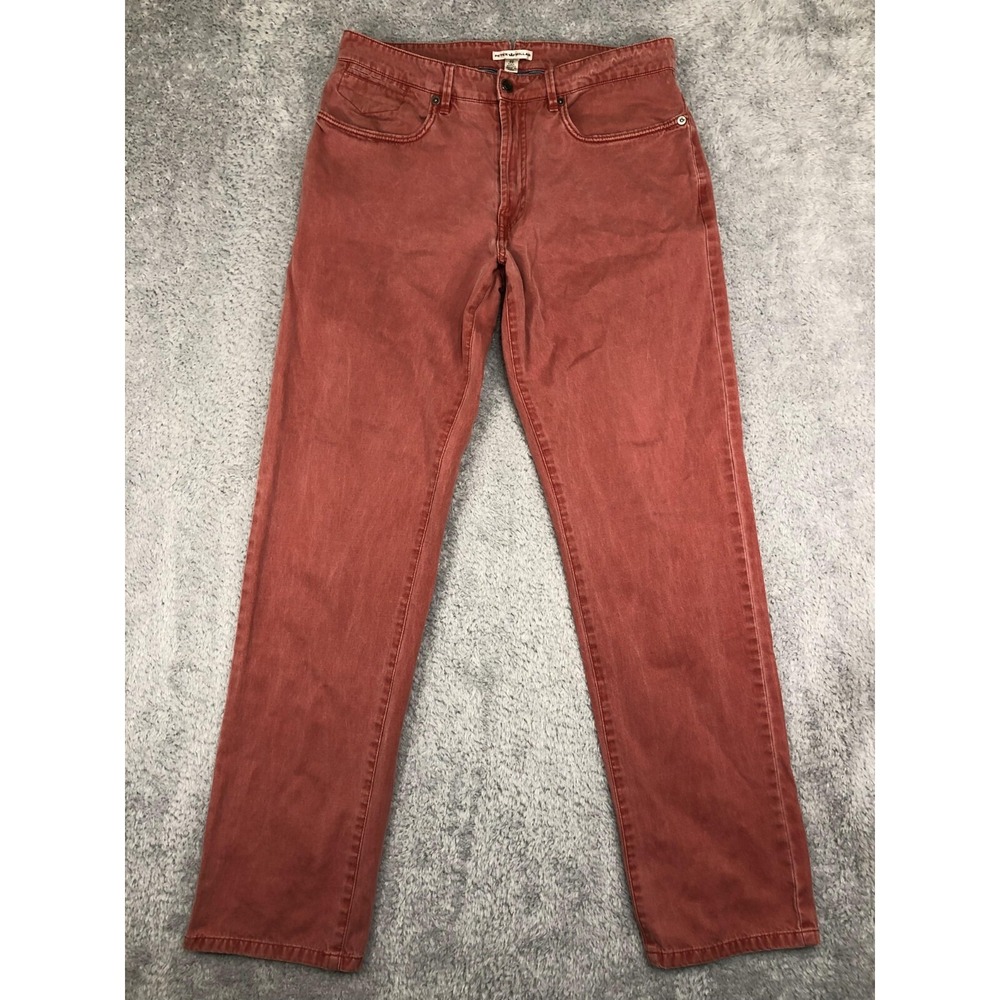 Peter Millar Jeans Mens 32x32 Red Pima Cotton *Flaw